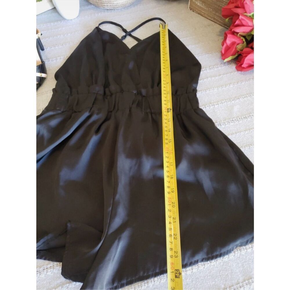 Woman’s Black Polyester Romper. - image 7